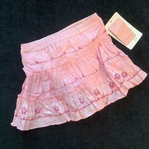 Girl’s Pink Crinkle Skirt
